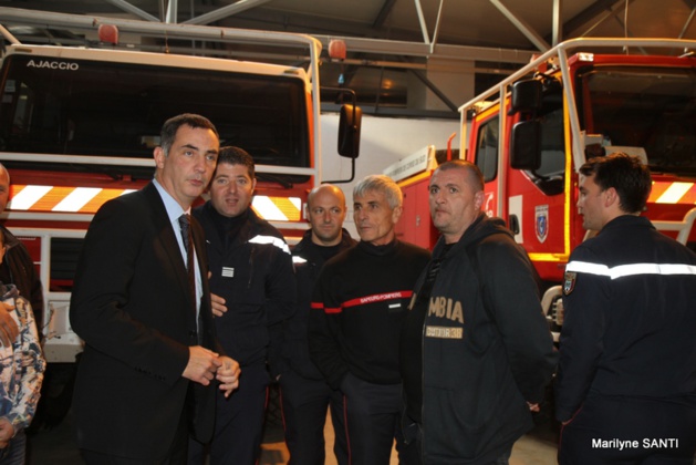 Agression des Jardins de l'Empereur : Les élus chez les pompiers d'Ajaccio