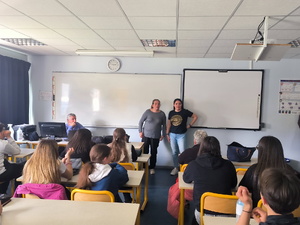 Les membres du Club House de Bastia ont témoigné au collège de Montesoro. Les membres du Club House de Bastia ont témoigné au collège de Montesoro.