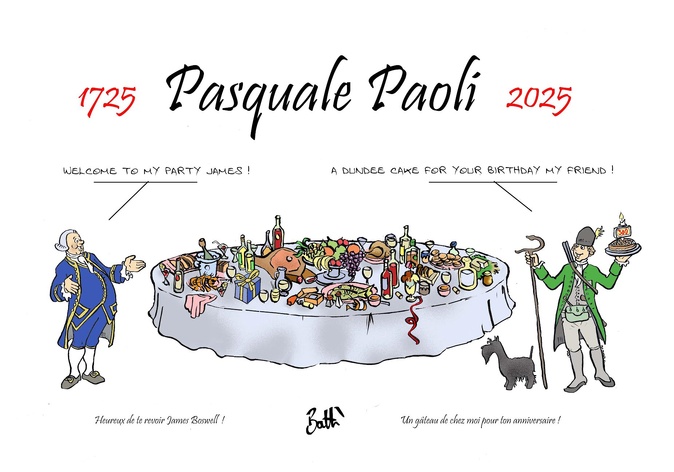 Le dessin de Battì : Boswell-Paoli 300 ans après Le dessin de Battì : Boswell-Paoli 300 ans après