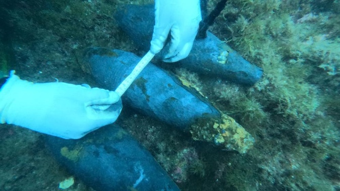 Le Capricorne contremine en Corse © Marine nationale Le Capricorne contremine en Corse © Marine nationale