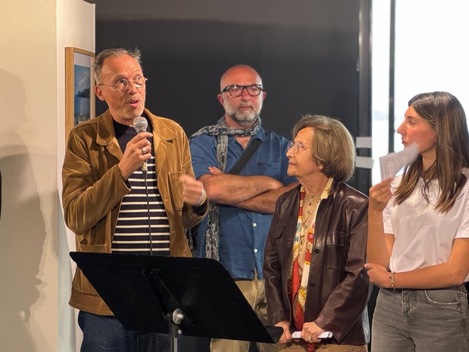 Thibaut Derien lors du vernissage de l'exposition Thibaut Derien lors du vernissage de l'exposition