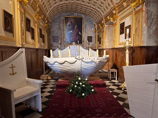 Ce dimanche à la cathédrale d’Ajaccio. Photo Paule Santoni. Ce dimanche à la cathédrale d’Ajaccio. Photo Paule Santoni.