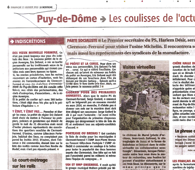 Quand un préfet de la République s'exprime en… langue corse ! Quand un préfet de la République s'exprime en… langue corse !