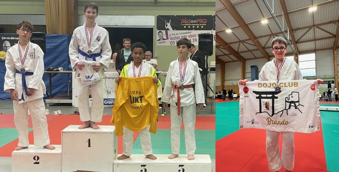 Ange Olmeta, champion de France FSGT minime. Thomas Joseph-Vedrenne, médaille de bronze. Ange Olmeta, champion de France FSGT minime. Thomas Joseph-Vedrenne, médaille de bronze.