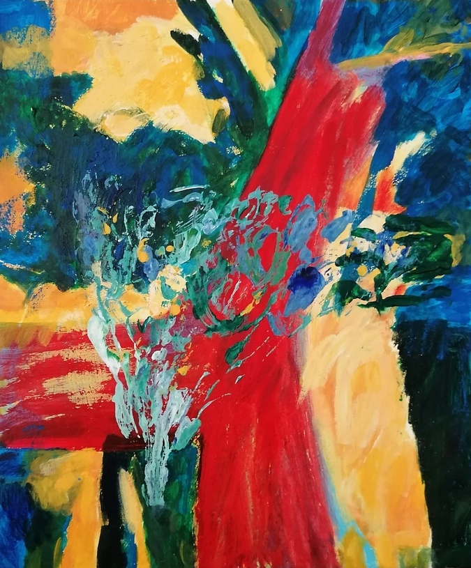 À Bastia, Bernard Filippi expose sa peinture en résonance au collège Montesoro À Bastia, Bernard Filippi expose sa peinture en résonance au collège Montesoro