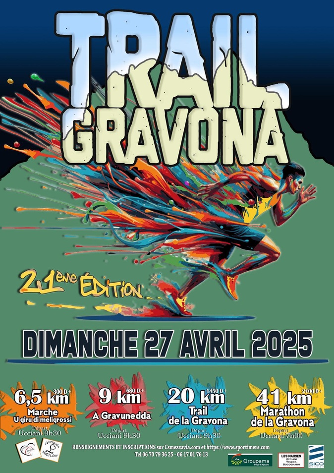 Près de 500 coureurs attendus pour la 21e édition du Trail de la Gravona Près de 500 coureurs attendus pour la 21e édition du Trail de la Gravona
