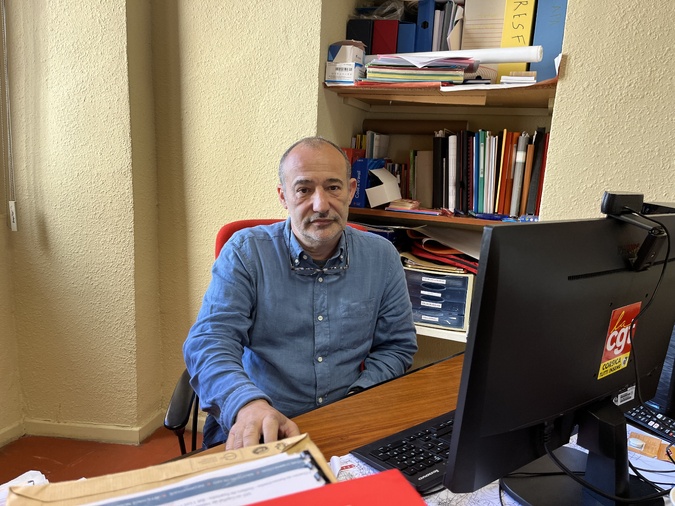 Charles Casabianca, secrétaire départemental CGT de la Haute-Corse Charles Casabianca, secrétaire départemental CGT de la Haute-Corse