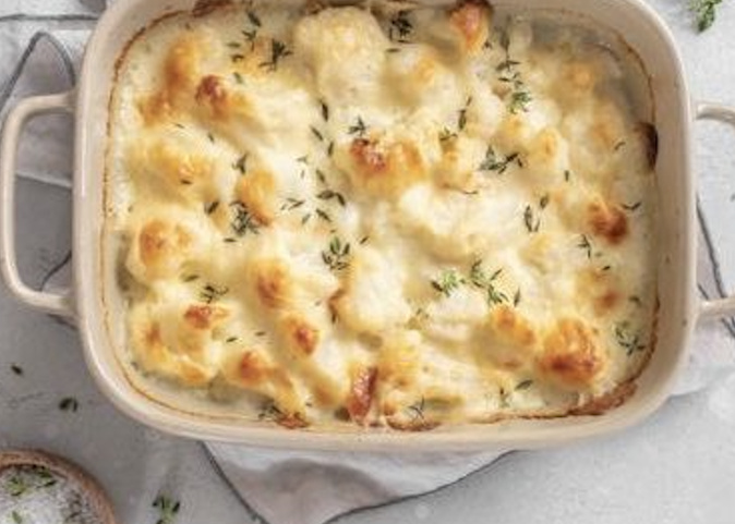 À table : gratin de chou fleur-maison À table : gratin de chou fleur-maison