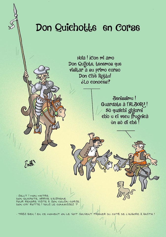 Le dessin de Battì : « Don ch'è rottu » à l'Alb'oru Le dessin de Battì : « Don ch'è rottu » à l'Alb'oru