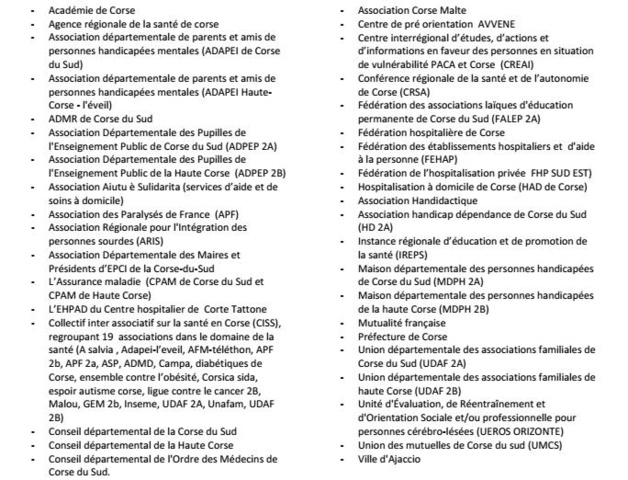 La Charte "Romain Jacob" validée par 40 signataires à Ajaccio