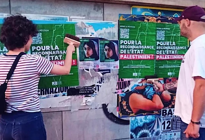 Bastia : les jeunes communistes corses se mobilisent pour la Palestine Bastia : les jeunes communistes corses se mobilisent pour la Palestine