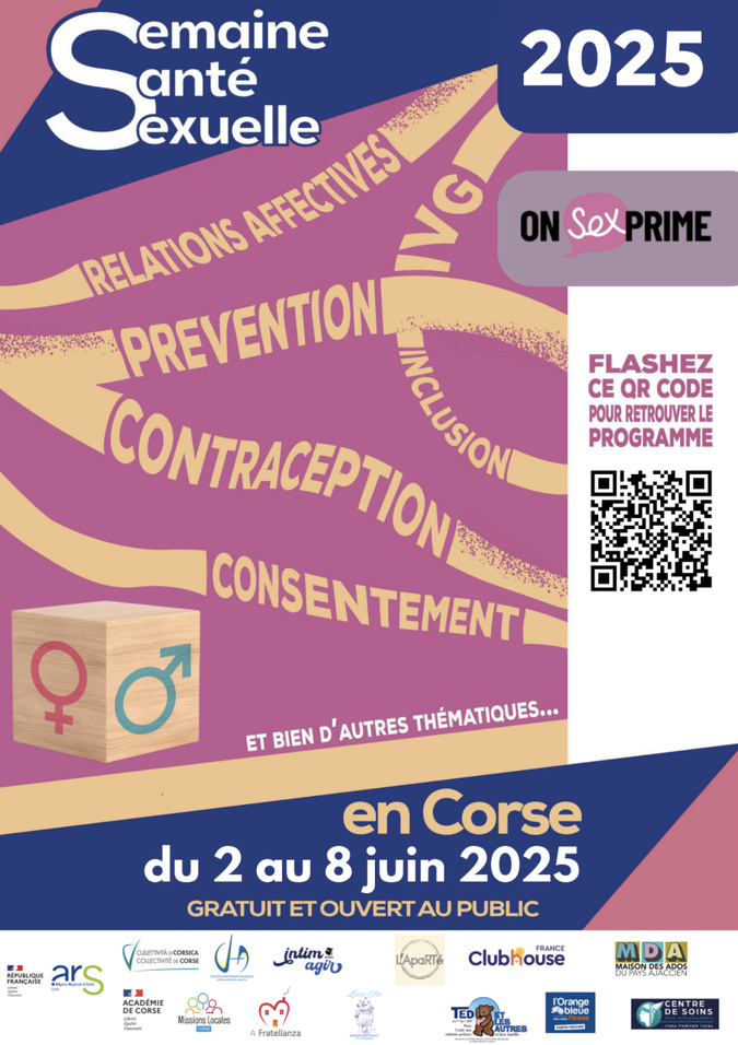 Semaine de la santé sexuelle : la Corse se mobilise du 2 au 8 juin Semaine de la santé sexuelle : la Corse se mobilise du 2 au 8 juin