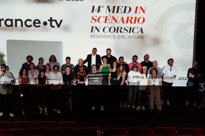 La remise des prix au cinéma Le Régent. La remise des prix au cinéma Le Régent.