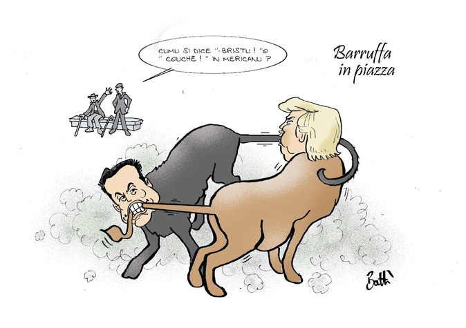 Le dessin de Battì : baruffa in piazza Le dessin de Battì : baruffa in piazza