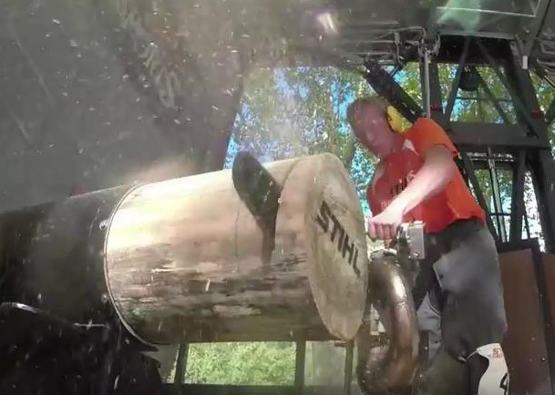 Une manche du championnat de France de bûcheronnage à... L'Ile-Rousse !