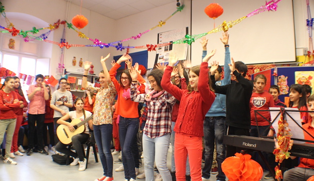 新年快乐 "Xinnian Kuaile" : Le collège Simon-Vinciguerra a célébré le Nouvel An chinois 新年快乐 "Xinnian Kuaile" : Le collège Simon-Vinciguerra a célébré le Nouvel An chinois