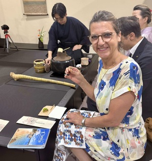 Laure de Crepy a mis en avant la chataigne corse. Laure de Crepy a mis en avant la chataigne corse.