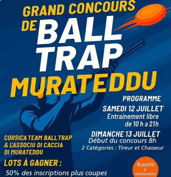 Portivechju - Samedi et dimanche Ball-Trap à Murateddu Portivechju - Samedi et dimanche Ball-Trap à Murateddu
