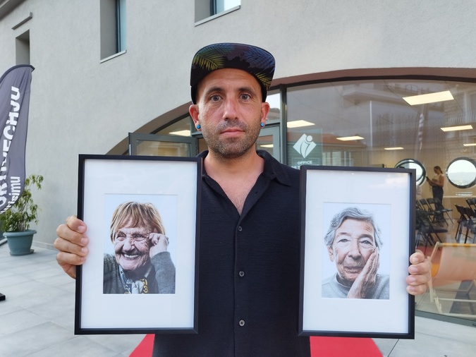 Les deux premiers portraits, en version photo, présentés par Philippe Echaroux.