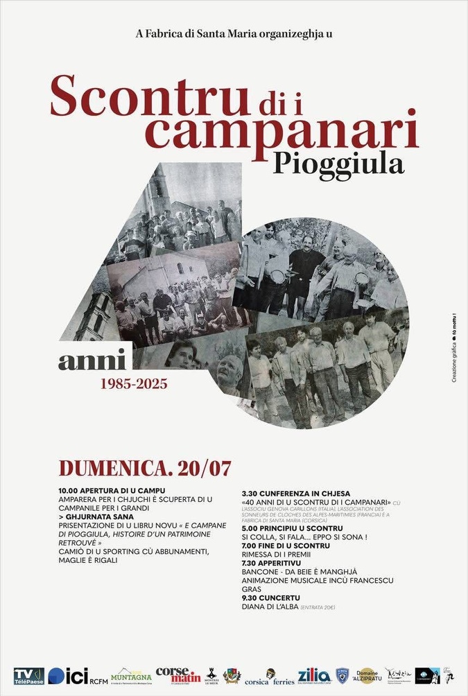 Pioggiola : les cloches sonneront pour les 40 ans du Scontru di i Campanari Pioggiola : les cloches sonneront pour les 40 ans du Scontru di i Campanari