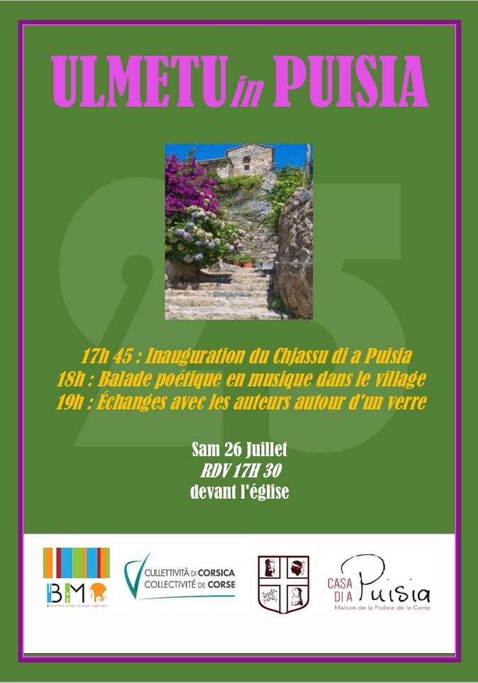 Olmeto : Les sentiers de la poésie gagnent du terrain en Corse Olmeto : Les sentiers de la poésie gagnent du terrain en Corse