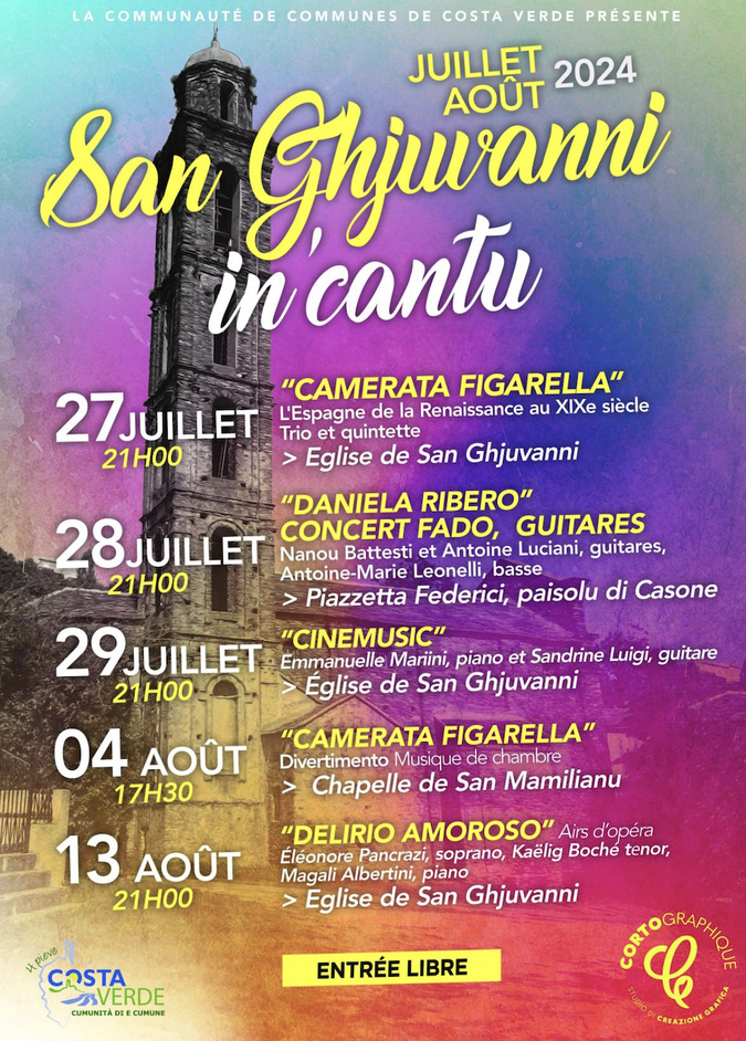 Costa Verde : le festival “San Ghjuvanni in’cantu” célèbre le romantisme européen Costa Verde : le festival “San Ghjuvanni in’cantu” célèbre le romantisme européen