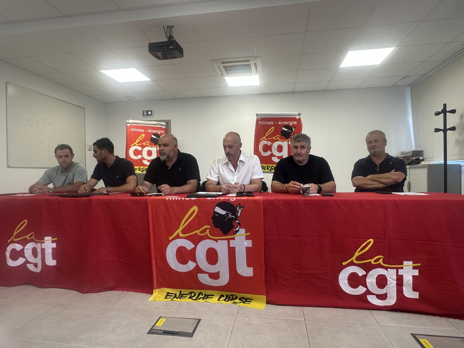 La CGT Énergie Corse a tenu une conférence de presse ce vendredi à la centrale EDF de Lucciana La CGT Énergie Corse a tenu une conférence de presse ce vendredi à la centrale EDF de Lucciana