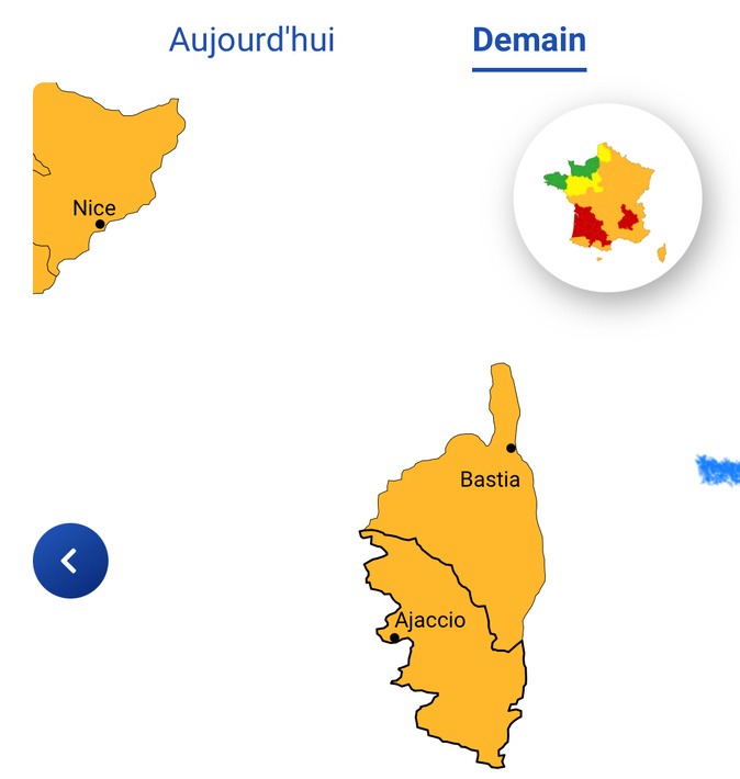 Canicule : la vigilance orange étendue à toute la Corse Canicule : la vigilance orange étendue à toute la Corse