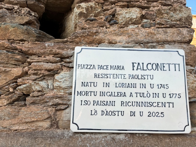 Loriani honore la mémoire de Pace Maria Falconetti, héros des révolutions corses et enfant du village