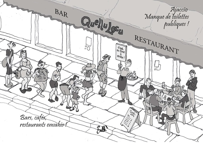 Le dessin de Battì : "quellu locu" pris d'assaut Le dessin de Battì : "quellu locu" pris d'assaut