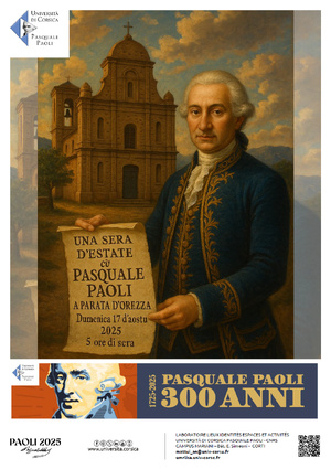 Ce dimanche 17 août, à partir de 17h, sur la place de l'église du village de Parata d'Orezza, se déroulera une manifestation culturelle intitulée « Una sera d'aostu cù Pasquale Paoli »
