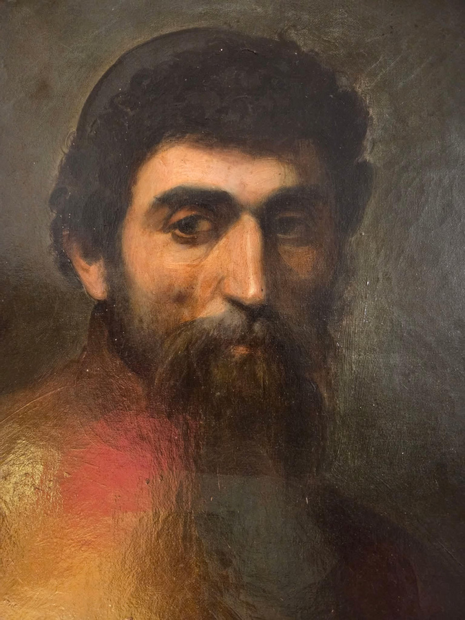 Portrait présumé de Don Lorenzo Gherardi de Parata d'Orezza. (Huile sur toile, coll. privée). Portrait présumé de Don Lorenzo Gherardi de Parata d'Orezza. (Huile sur toile, coll. privée).