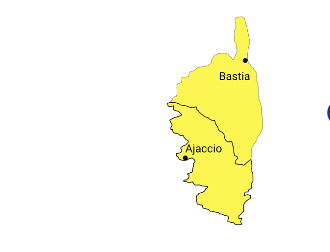 La Corse en vigilance jaune pour orages ce mardi