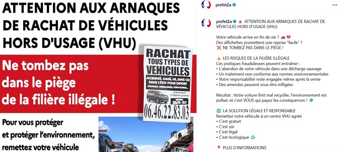 Rachat de véhicules : les autorités mettent en garde contre le risque d’arnaque. Rachat de véhicules : les autorités mettent en garde contre le risque d’arnaque.