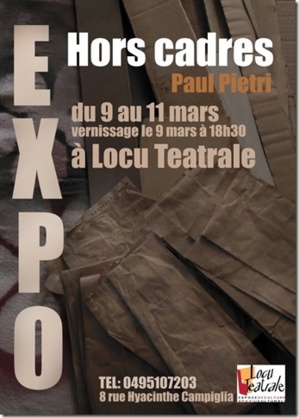 Exposition « Hors cadres », de l’artiste peintre Paul Pietri Exposition « Hors cadres », de l’artiste peintre Paul Pietri