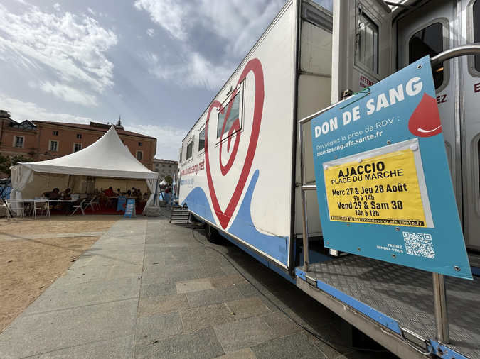 Quatre jours de mobilisation pour le don du sang à Ajaccio Quatre jours de mobilisation pour le don du sang à Ajaccio