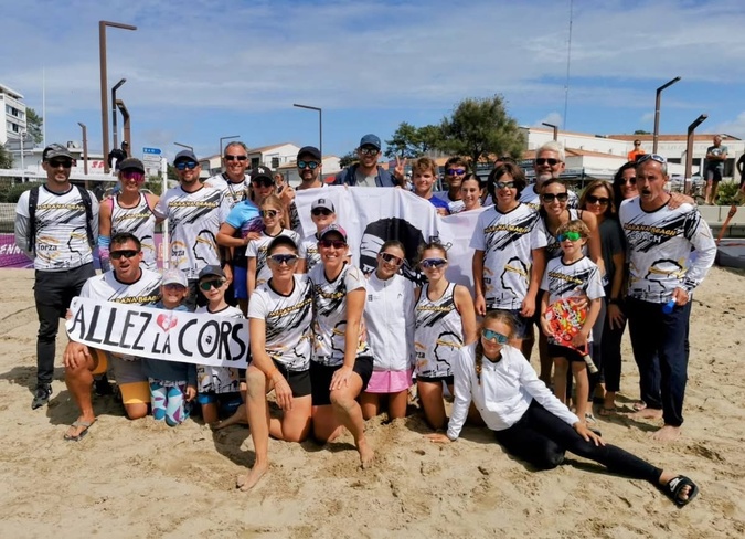 La délégation corse sur les plages de Charentes. La délégation corse sur les plages de Charentes.