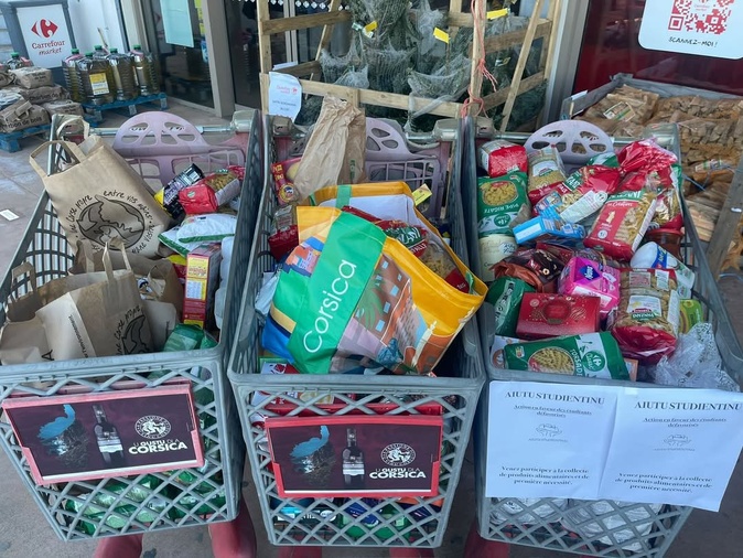 Précarité étudiante : Aiutu Studientinu lance un appel aux dons et organise des collectes