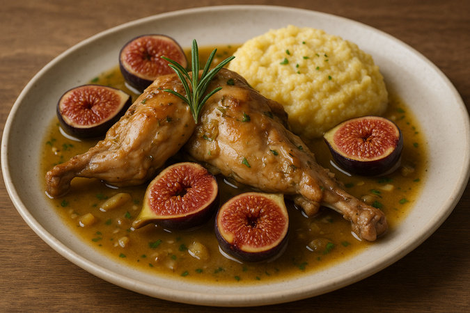 À table - Lapin aux figues et au vin blanc À table - Lapin aux figues et au vin blanc