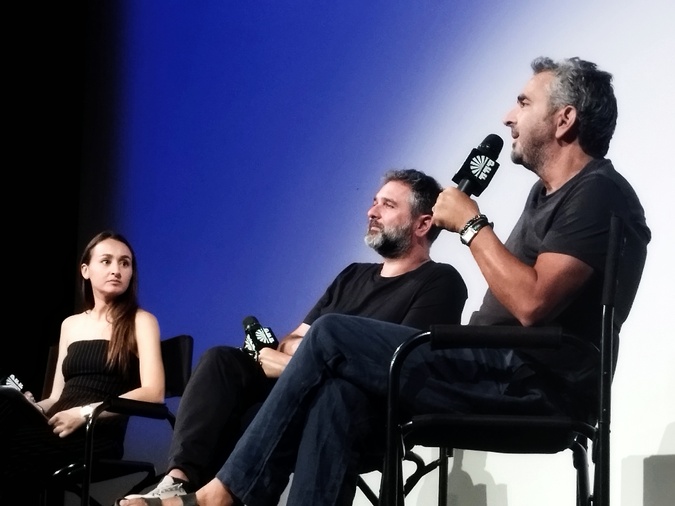 Olivier Nakache et Eric Toledano ont répondu aux questions de l'animatrice du PFF, ainsi que du public.