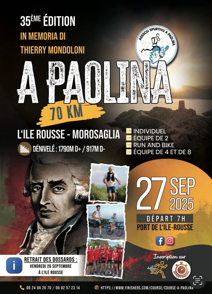 ​Course pédestre - Une 35e édition de la "Paolina" placée sous le signe des hommages