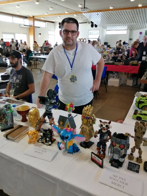 Anjo Marcelli à la 1ère édition du Salon de modélisme de Borgo.