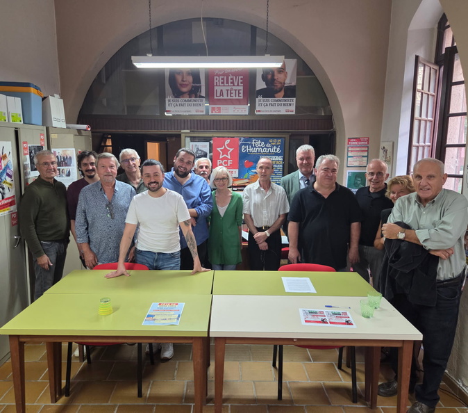 La fédération de Corse-du-Sud du Parti Communiste fait sa rentrée politique à Ajaccio La fédération de Corse-du-Sud du Parti Communiste fait sa rentrée politique à Ajaccio