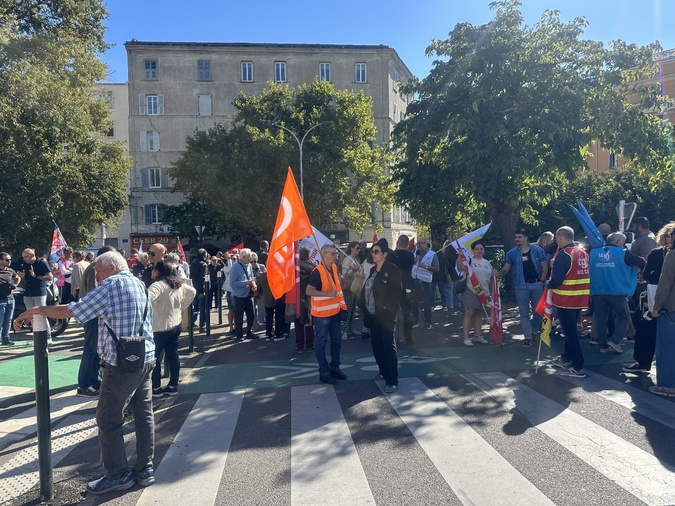 Nouvelle mobilisation syndicale à Bastia contre le projet de budget du gouvernement