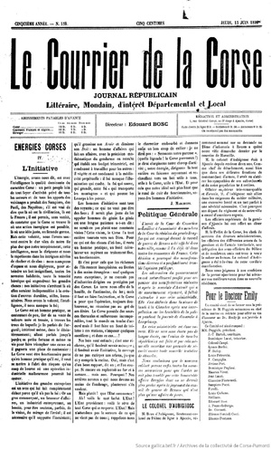 Bastia : Les collections de presse anciennes de la Bibliothèque patrimoniale Tommaso-Prelà numérisées accessibles au public