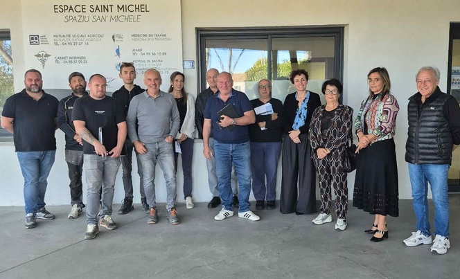 Première réunion de chantier à Ghisonaccia