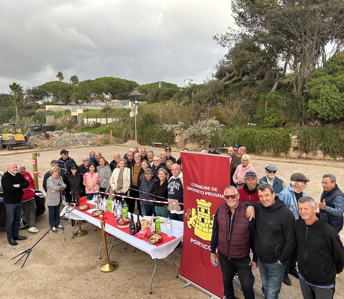 Porticcio : le nouveau terrain de boules communal officiellement ouvert au public