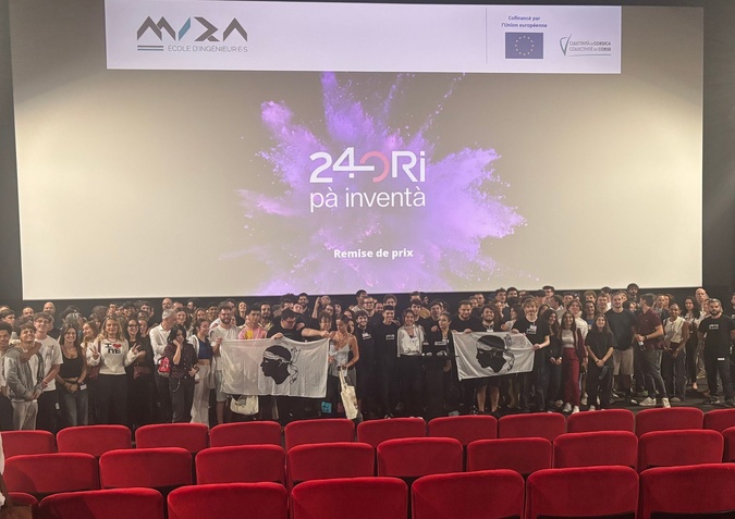 Les étudiants lors du challenge organisé à Ajaccio