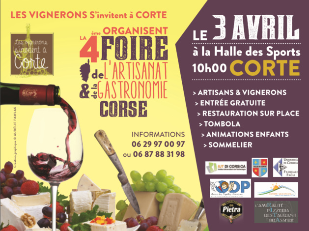 "Les vignerons s'invitent à Corte" ce dimanche pour une journée festive et gustative "Les vignerons s'invitent à Corte" ce dimanche pour une journée festive et gustative