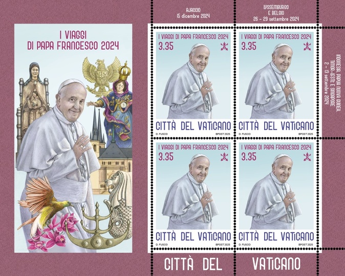 Ajaccio à l’honneur dans la série de timbres des voyages du pape François Ajaccio à l’honneur dans la série de timbres des voyages du pape François